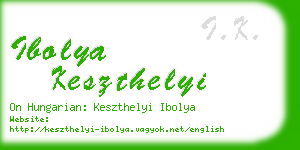 ibolya keszthelyi business card